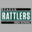 Close-up view of Reagan High School Rattlers Women's Grey SoftStyle T-shirt 098
