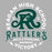 Close-up view of Reagan High School Rattlers Women's Grey SoftStyle T-shirt 206