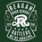 Close-up view of Reagan High School Rattlers Forest Green Classic Unisex T-shirt 207