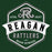 Logo of Reagan Rattlers High School with a green background - classic t-shirt design 209
