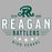 Close-up view of Reagan High School Rattlers Women's Grey SoftStyle T-shirt 217