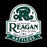 Close-up view of Reagan High School Rattlers Women's Black SoftStyle T-shirt 219