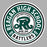 Close-up view of Reagan High School Rattlers Women's Grey SoftStyle T-shirt 220