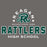 Reagan Rattlers High School logo on a gray background - classic t-shirt design 222