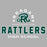Close-up view of Reagan High School Rattlers Women's Grey SoftStyle T-shirt 222