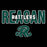 Close-up view of Reagan High School Rattlers Women's Black SoftStyle T-shirt 227