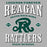 T-shirt design with 'Reagan Rattlers' text and logo on a gray background - classic t-shirt design 230