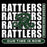 Reagan High School Rattlers logo with text 'Our Time is Now' on a black background - classic t-shirt design 235
