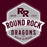 Close-up view of Round Rock High School Dragons Maroon Classic Unisex T-shirt 209