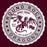 Close-up view of Round Rock High School Dragons Maroon Classic Unisex T-shirt 216