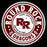 Close-up view of Round Rock High School Dragons Women's Black SoftStyle T-shirt 220