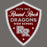 Close-up view of Round Rock High School Dragons Dark Grey Classic Unisex T-shirt 225
