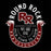 Close-up view of Round Rock High School Dragons Black Classic Unisex T-shirt 229