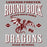 Back view of Round Rock High School Dragons Women's Grey SoftStyle T-shirt 230