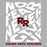 Close-up view of Round Rock High School Dragons Grey Classic Unisex T-shirt 236