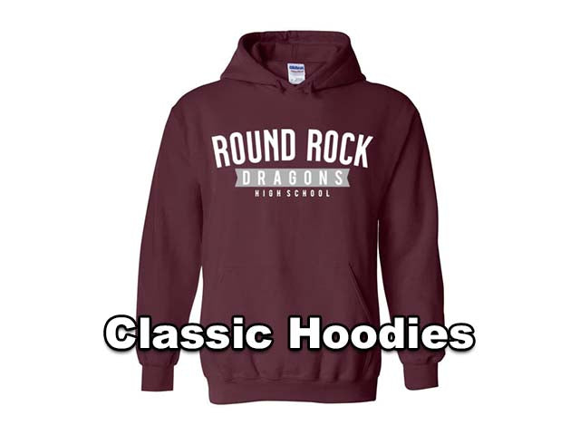 Classic Hoodies - Round Rock Dragons High School