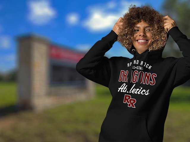 Round Rock High School Dragons Premium Hoodies All Products Page