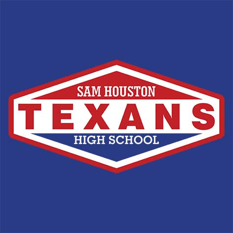 Sam Houston High School Women's Royal Blue T-shirt 09