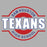 Close-up view of Sam Houston High School Texans Unisex 3/4 sleeve Raglan T-shirt 011