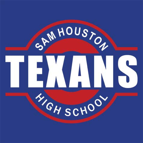 Sam Houston High School Women's Royal Blue T-shirt 11