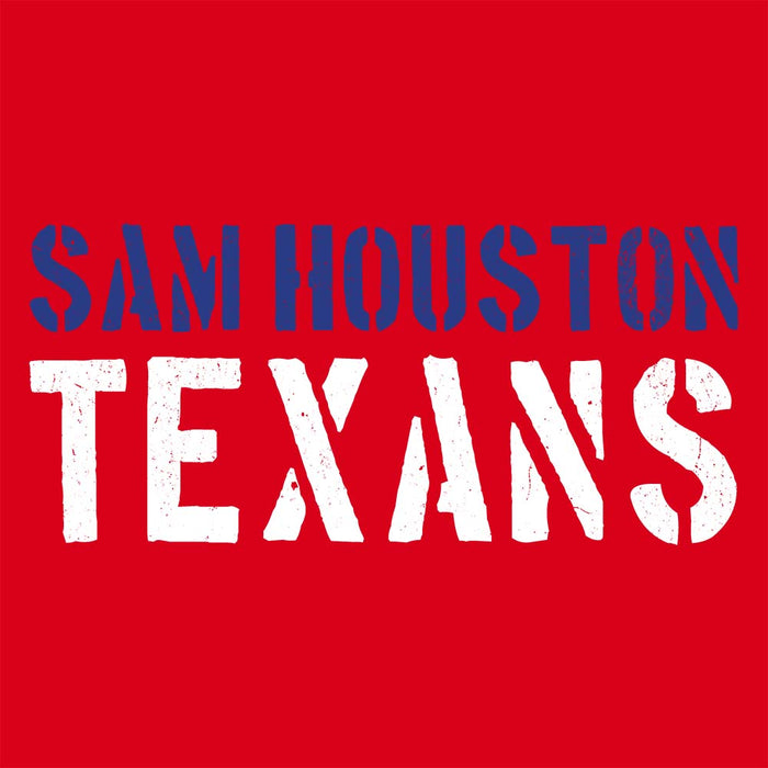 Close-up view of Sam Houston High School Texans Red Classic Unisex T-shirt 017