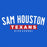 Close-up view of Sam Houston High School Texans Royal Blue Classic Unisex T-shirt 021