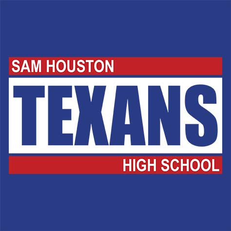 Sam Houston High School Women's Royal Blue T-shirt 98