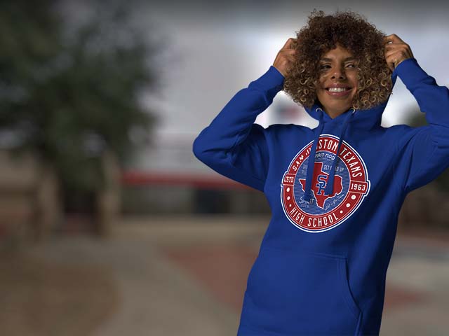 Sam Houston High School Texans Premium Hoodies All Products page