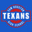 A circular red and blue logo with white text reading 'SAM HOUSTON TEXANS HIGH SCHOOL' on a solid blue background.