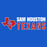 Close-up view of Sam Houston High School Texans Royal Blue Classic Unisex T-shirt 200