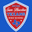A red, white, and blue shield-shaped emblem reading 'Sam Houston TEXANS HIGH SCHOOL' with 'ESTD 1963' at the top and a blue Texas outline containing 'SH' at the bottom, centered on a solid blue background. Sam Houston High School Texans Women's Royal Blue SoftStyle T-shirt 225