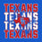 Close-up view of Sam Houston High School Texans Royal Blue Classic Unisex T-shirt 233