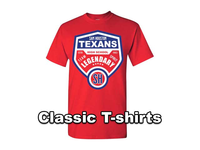 Classic T-shirts - Sam Houston Texans High School
