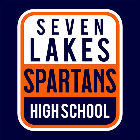 Seven Lakes High School Navy Women's T-shirt 01