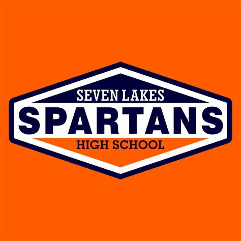 Seven Lakes High School Orange Classic T-shirt 09