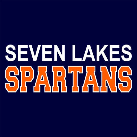 Seven Lakes High School Navy Unisex T-shirt 10