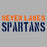 Close-up view of Seven Lakes High School Spartans Grey Women's T-shirt 017