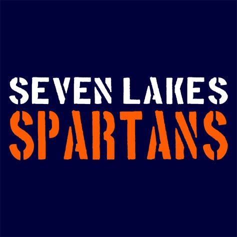 Seven Lakes High School Navy Unisex T-shirt 17