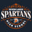 Close-up view of Seven Lakes High School Spartans Navy Blue Classic Unisex T-shirt 211