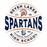 Close-up view of Seven Lakes High School Spartans Unisex 3/4 sleeve Raglan T-shirt 218