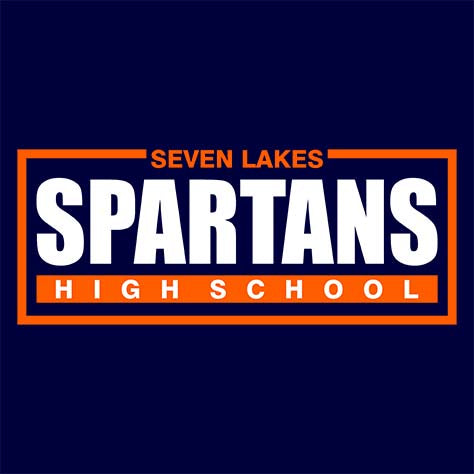 Seven Lakes High School Navy Unisex T-shirt 49