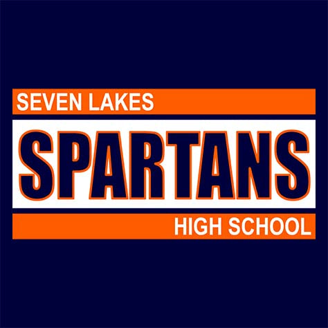Seven Lakes High School Navy Women's T-shirt 98