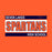 Close-up view of Seven Lakes High School Spartans Orange Classic Unisex T-shirt 098