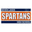 Close-up view of Seven Lakes High School Spartans Unisex 3/4 sleeve Raglan T-shirt 098