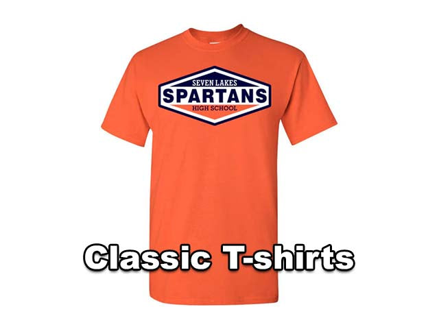 Classic T-shirts - Seven Lakes Spartans High School
