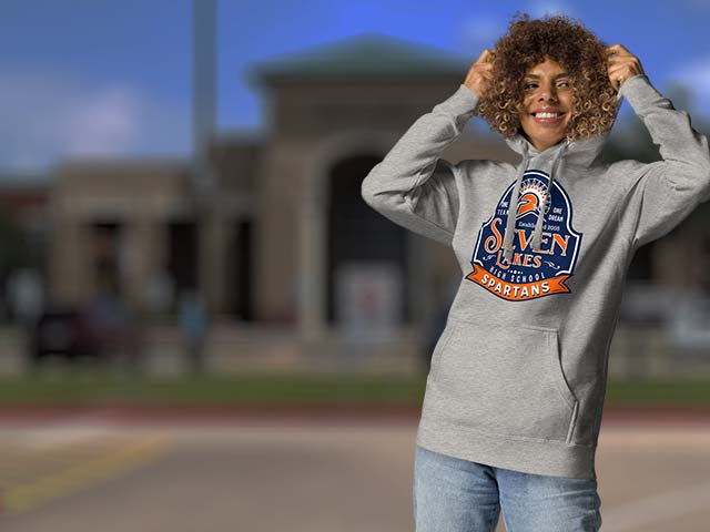 Seven Lakes High School Spartans Pemium Hoodies All Products Page