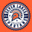 A circular school logo or badge reading 'SEVEN LAKES SPARTANS' with 'ATHL DEPT' and 'HIGH SCHOOL' text, featuring a stylized Spartan helmet in orange, navy, white, and gray on an orange background. Seven Lakes High School Spartans Orange Classic Unisex T-shirt 203