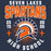 Close-up view of Seven Lakes High School Spartans Unisex 3/4 sleeve Raglan T-shirt 204