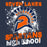 Close-up view of Seven Lakes High School Spartans Unisex 3/4 sleeve Raglan T-shirt 205