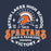 Close-up view of Seven Lakes High School Spartans Unisex 3/4 sleeve Raglan T-shirt 206